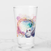 Kleurrijke Duif Glas (Achterkant)