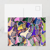 Kleurrijke duimen omhoog Briefkaart (Voorkant / Achterkant)