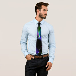 Kleurrijke duinen onder nachtduisternis stropdas