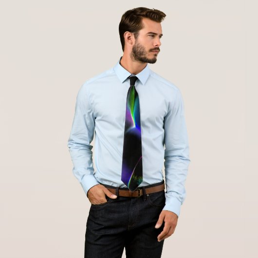 Kleurrijke duinen onder nachtduisternis stropdas (In situ)