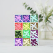 Kleurrijke Duitse Herder Hond Pop Art Verticaal Briefkaart (Staand voorkant)