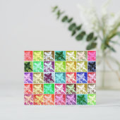 Kleurrijke Duitse Herder Hond Pop Kunst Horizontaa Briefkaart (Staand voorkant)