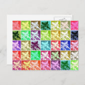 Kleurrijke Duitse Herder Hond Pop Kunst Horizontaa Briefkaart (Voorkant / Achterkant)