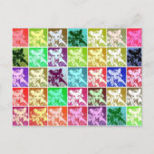 Kleurrijke Duitse Herder Hond Pop Kunst Horizontaa Briefkaart (Voorkant)