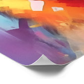 Kleurrijke Duitse herder kunst Poster (Hoek)