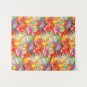 Kleurrijke Duitse Herdershond Wandkleed (Voorkant (horizontaal))