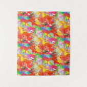 Kleurrijke Duitse Herdershond Wandkleed (Voorkant)