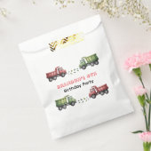 Kleurrijke Dump Trucks 4e. verjaardagsfeestje Bedankzakje (Gezegeld)