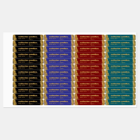 Kleurrijke dunne kaars Tamper-Proof Seal Label (Vel)