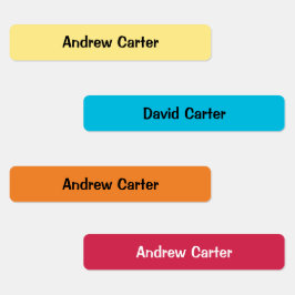 Kleurrijke dunne strijklabels voor kinderen, water labels