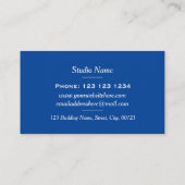 Kleurrijke dynamische Waterverf Abstracte schilder Visitekaartje (Achterkant)