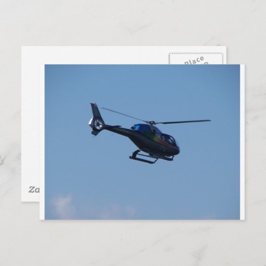 Kleurrijke E120-helikopter Briefkaart (Voorkant / Achterkant)