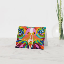 Kleurrijke Eagle 4 x 5.6 Bedankkaart