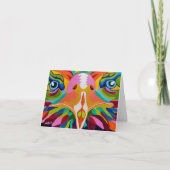 Kleurrijke Eagle 4 x 5.6 Bedankkaart (Voorkant)