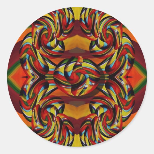 Kleurrijke Earth Tones Stickers (Voorkant)