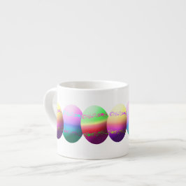 Kleurrijke Easter Eggs Espresso Mok