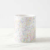 Kleurrijke echte confetti sterren koffiemok (Center)