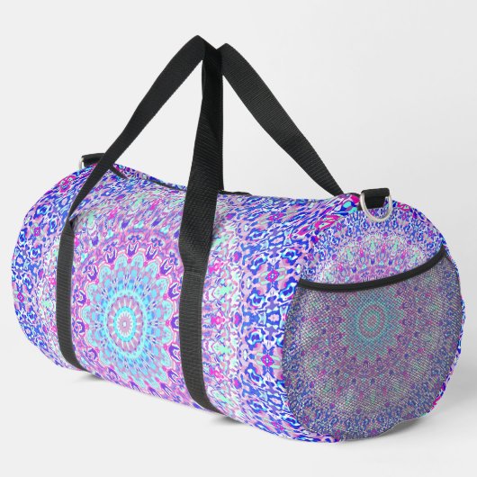 Kleurrijke Eclectische Boho Hippie Mandala Plunjezak (Rechterhoek)