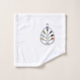 Kleurrijke edelsteen boom hanger badhanddoek bad handdoek