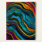 Kleurrijke edelsteen goud gouden nieuwjaar planner (Achterkant)