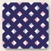 Kleurrijke edelsteen naadloos patroon bier onderzetter (Voorkant)