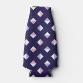 Kleurrijke edelsteen naadloos patroon flesjeskoeler (Voorkant)