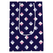 Kleurrijke edelsteen naadloos patroon medium cadeauzakje (Achterkant)