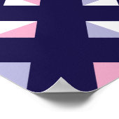 Kleurrijke edelsteen naadloos patroon poster (Hoek)