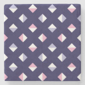 Kleurrijke edelsteen naadloos patroon stenen onderzetter (Voorkant)