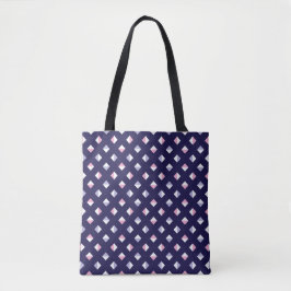 Kleurrijke edelsteen naadloos patroon tote bag
