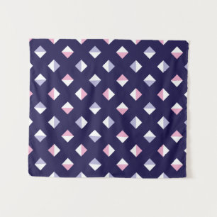 Kleurrijke edelsteen naadloos patroon wandkleed