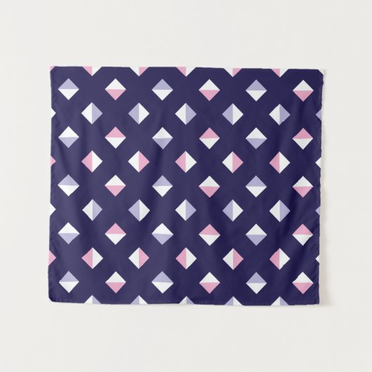 Kleurrijke edelsteen naadloos patroon wandkleed (Voorkant (horizontaal))