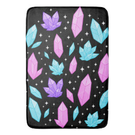 Kleurrijke edelstenen in de kosmische ruimte badmat