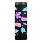 Kleurrijke edelstenen in de kosmische ruimte thermosbeker (Achterkant)