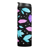 Kleurrijke edelstenen in de kosmische ruimte thermosbeker (Geroteerd rechts)