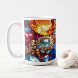 Kleurrijke Edelstenen & Juwelen Koffiemok