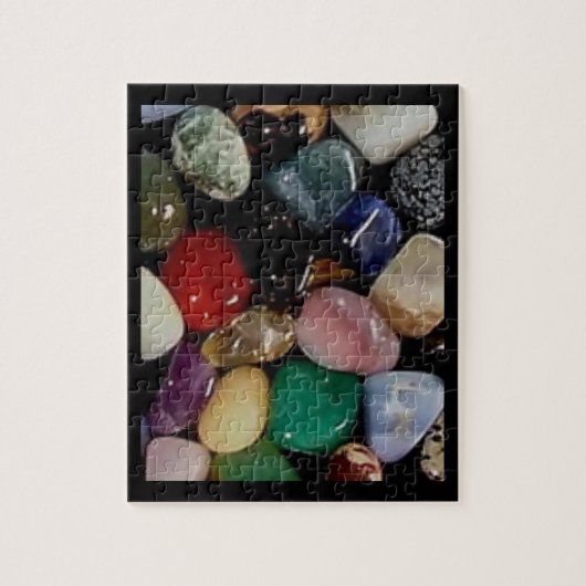 Kleurrijke edelstenen legpuzzel (Verticaal)