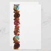 Kleurrijke Edelstenen robijnen diamanten saffieren Briefpapier (Voorkant / Achterkant)