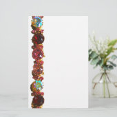 Kleurrijke Edelstenen robijnen diamanten saffieren Briefpapier (Staand voorkant)