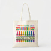 Kleurrijke educatieve Canvas tas-learning stopt no Tote Bag (Voorkant)