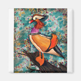 Kleurrijke eend magneet