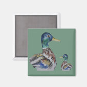Kleurrijke eend magneet (Voorkant / Achterkant)