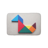 Kleurrijke eend Tangram Badmat (Voorkant)