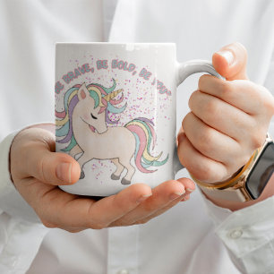 Kleurrijke Eenhoorn Be You Keramische Mok
