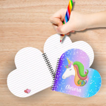Kleurrijke Eenhoorn Glitter Personaliseer