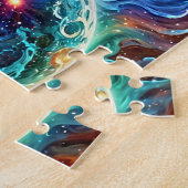 Kleurrijke Eenhoorn Puzzel (Zijkant)