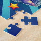 Kleurrijke eenhoorn puzzel! legpuzzel (Zijkant)
