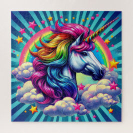 Kleurrijke eenhoorn puzzel! legpuzzel