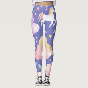 Kleurrijke Eenhoorn regenboog ballon patroon voor Leggings