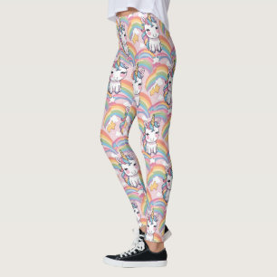 Kleurrijke Eenhoorn regenboog ballon patroon voor Leggings